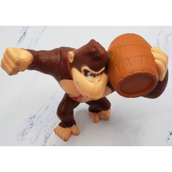 Mcdonalds Happy Meal toy 2022 The Super Mario Bros Movie #6 Barrel Donkey Kong - Picture 7 of 9